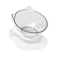 thumbnail image 4 of MLINS  Tilting Clear Single Bowl Cat Cone Kitten Bowls Pets Water White, 4 of 8