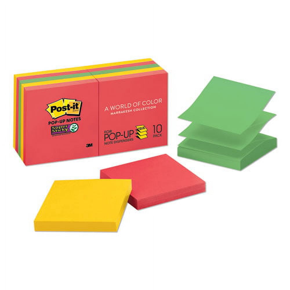 Pop-Up 3 X 3 Note Refill, Rio De Janeiro, 90 Notes/pad, 18 Pads/pack | Bundle of 5 Packs