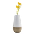 thumbnail image 4 of Sagebrook Home Ceramic 9"h 2-tone Vase, Creme/white, 4 of 6