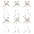 thumbnail image 1 of Unique Bargains 2.8inch Pull Bows Present Wrapping String Bows Ribbon Gold Thread Style Silver Tone 40 Pack, 1 of 6