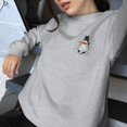 thumbnail image 2 of Embroidered Spooky Ghost Cat Sweatshirt, 2 of 4