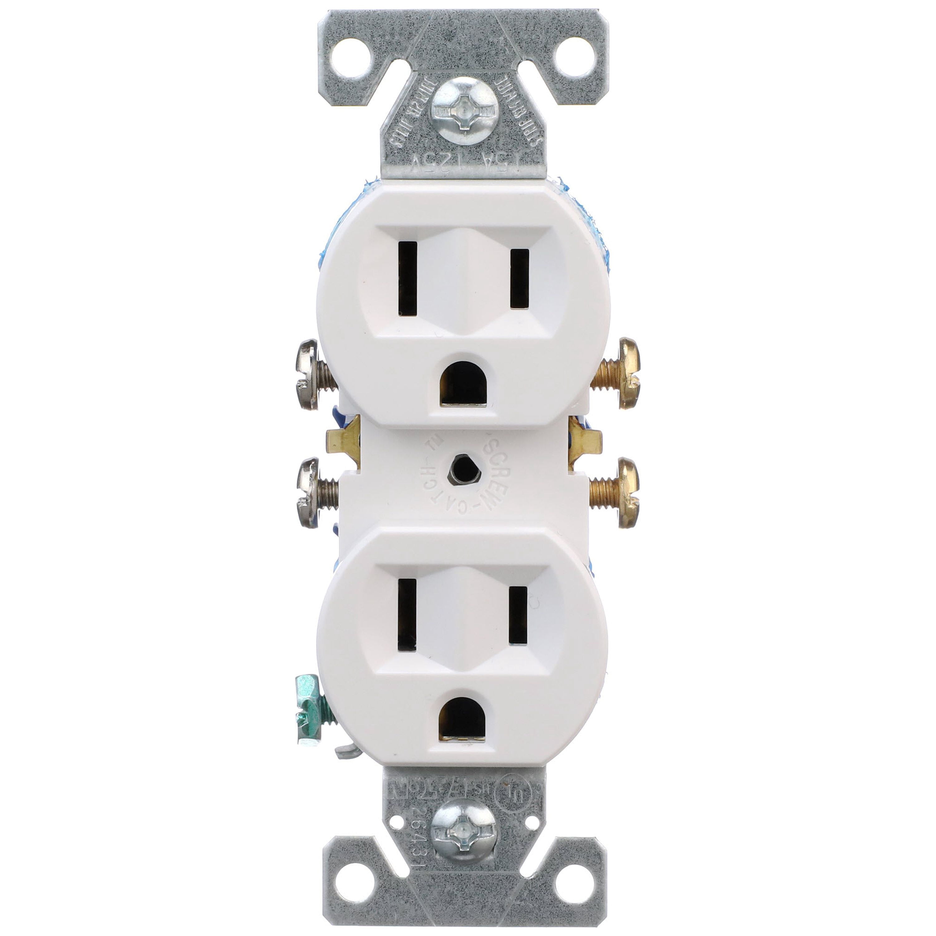 Eaton 15-Amp 125-volt Residential Duplex Outlet, White (10-Pack ...