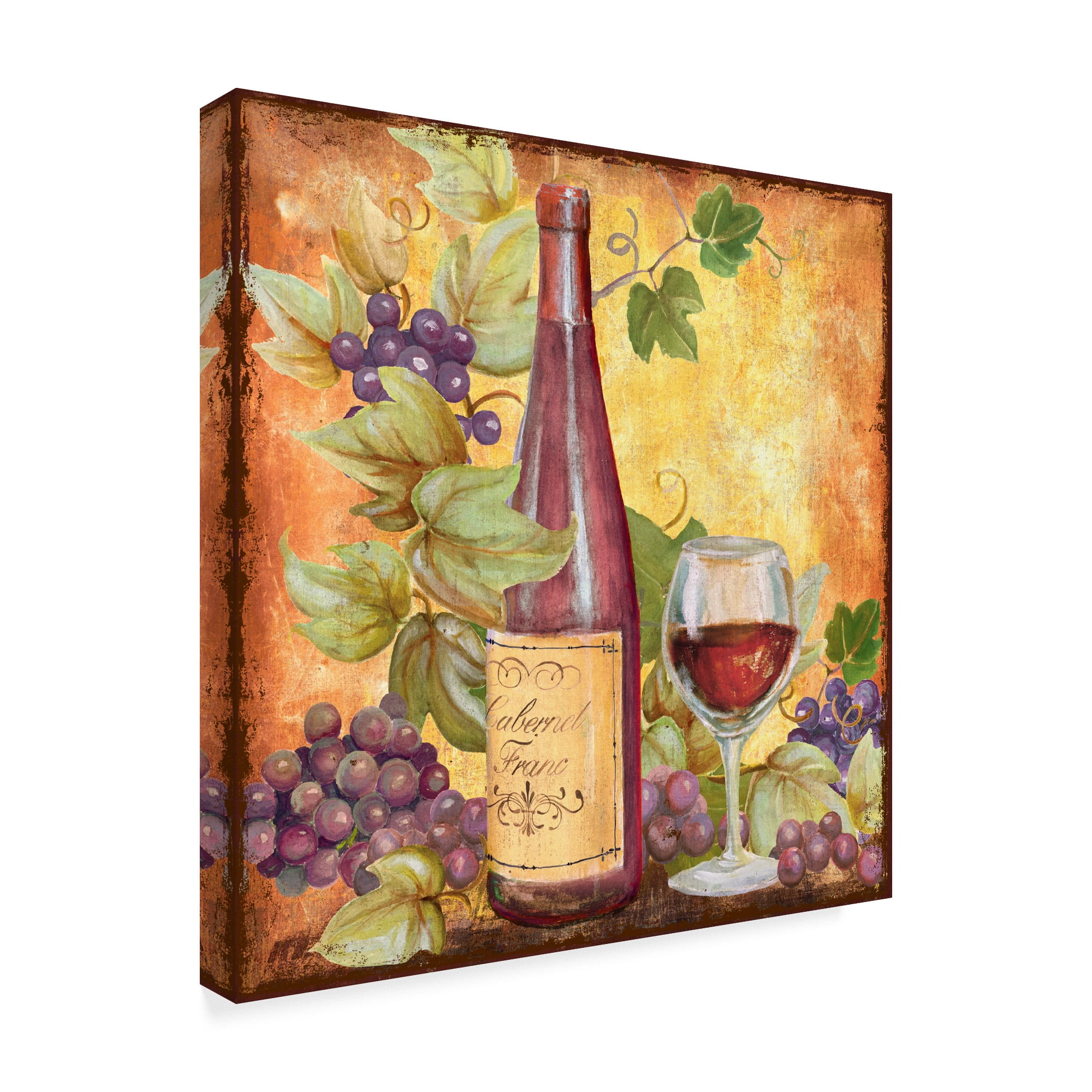 Trademark Fine Art 'Grapevine and Wine Red' Canvas Art by Art Licensing Studio