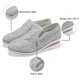 thumbnail image 3 of Zapatos sin cordones para mujer, mocasines planos de ancho ancho con diamantes de imitación, zapatillas de deporte de moda, 3 of 6