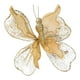thumbnail image 1 of Adorno colgante de pared con forma de mariposa artificial, fondo brillante decorativo. Oro, 1 of 7
