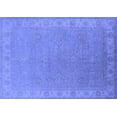 thumbnail image 1 of Ahgly Company Machine Washable Indoor Rectangle Oriental Blue Industrial Area Rugs, 8' x 10', 1 of 4