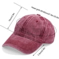 thumbnail image 2 of Yolyoo 3PCS Classic Baseball Cap, Low Profile Hats Adjustable Washed Plain Baseball Hat Cap Dad Hat for Men Women, 2 of 8