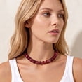 thumbnail image 6 of APSVO 18K Gold Plated Red Chunky Beaded Necklaces for Women Boho Choker Chain Fashion Accessories Prom Wedding Birthday Christmas Jewelry Gifts Mom Stocking Stuffers Adults, 6 of 7