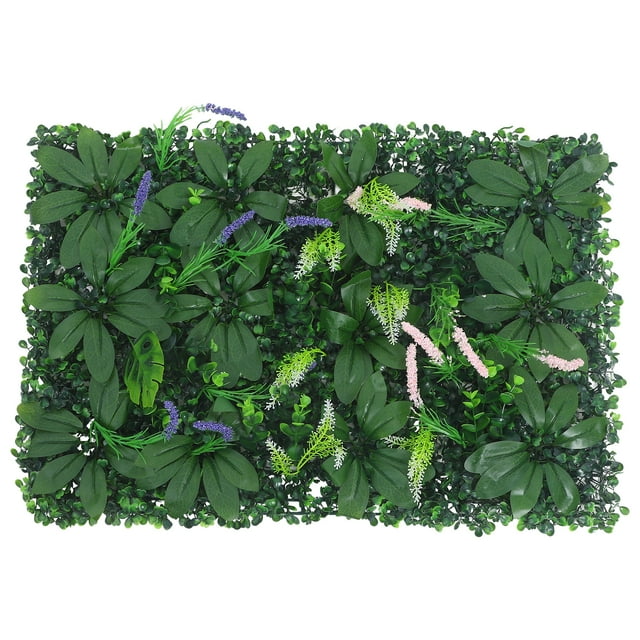 Panel de pared con plantas artificiales, seto, valla, fondo decorativo