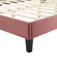 thumbnail image 6 of Tufted Platform Bed Frame, Full Size, Velvet, Pink, Modern Contemporary Urban Design, Bedroom Master Guest Suite, 6 of 10