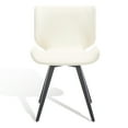 thumbnail image 2 of SAFAVIEH Couture Matty Scandinavian Velvet Solid Dining Chair, Cream, 2 of 13