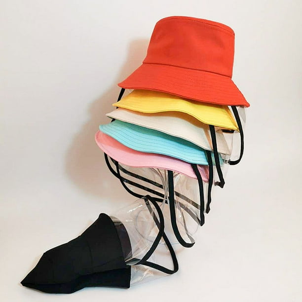 Kids Face Protection Hat Children Detachable Transparent Face