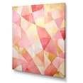 thumbnail image 2 of Designart "Tessellations In Pink And Gold" Abstract Shapes Wall Art Living Room, 2 of 7