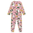 thumbnail image 2 of FKELYI Cartoon Christmas Pjs Aged 11-12 Durable Snowman Pink Children Pajama Sets 2 Pieces Breathable Kids Pajama Pants, 2 of 5