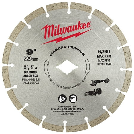 UPC: 0045242216925 | Milwaukee-49-93-7025 9in. Diamond Premium Segmented Blade