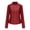 Wine jacket for women, variant on Usmixi Winter Womens Leather Jacket Faux Leather Jacket for Women Stand Collar Open Front Trendy Bomber Jacket Fall Long Sleeve Lightweight Solid PU Cropped Coat with Pocket Up to 65% off