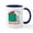 White/Navy Inside, variant on CafePress - Snoopy Holiday Present Mugs - 11 oz Ceramic Mug - Novelty Coffee Tea Cup