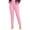 Pink, variant on hlysgo Women's Casual Dress Pants Pleated Elastic Waist Soft Fitness Trousers Work Business Officewear Pant with Pockets Black,L