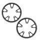 thumbnail image 3 of Dientes negativos positivos para bicicleta dientes negativos positivos para bicicleta accesorio para bicicleta 110BCD aleación de aluminio negro bicicleta positiva placa de, 3 of 8
