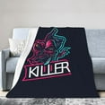 thumbnail image 1 of ZICANCN Anti-Pilling Flannel Bed Throw Blankets E-Sports Neon Logo , Couch Ultra Soft Micro Fleece Sofa Bed Camping Travel Blanket for Adults 80"x60", 1 of 8