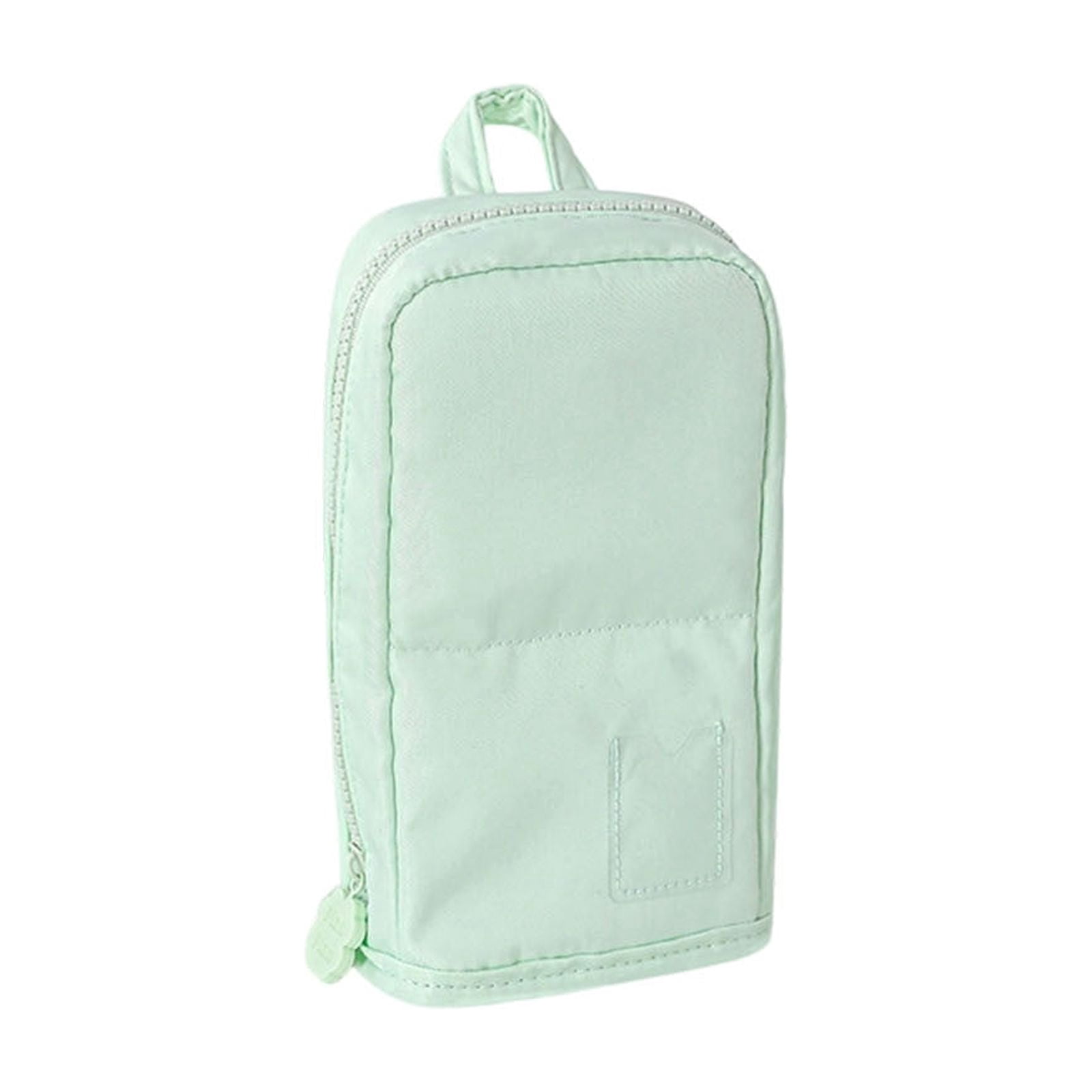 Roiihwy Standing Pencil Case Pouch with Multi Compartments, Large Capacity Pencil Bags with Zipper for Supplies and Office Organization(Green)