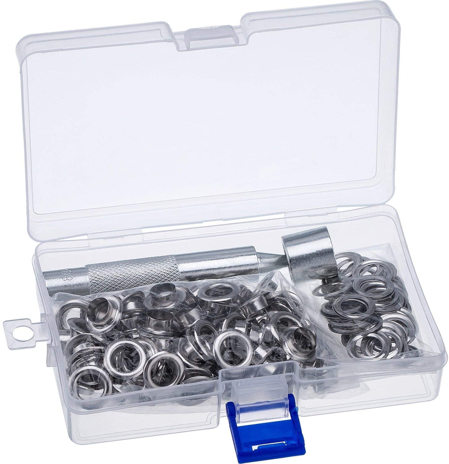 Eyelet Kit For Tarpaulin 12Mm Grommets Metal Eyelets Kit With Eyelet Tools, For Tarpaulin