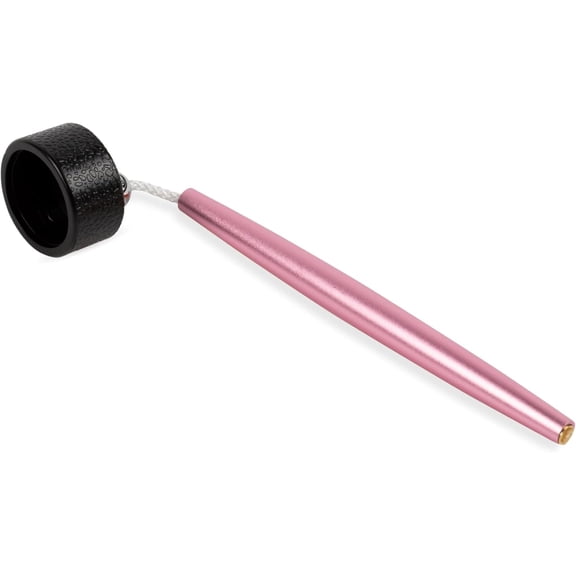 Cru5h Billiards Pool Chalk Holder - Aluminum Circle Cue Chalk Holder, Custom Crafted Billiards Chalk Holder, Portable Billiards Pool Accessories for Taom v10 Chalk, Taom Pyro & Generic Chalk (Pink)