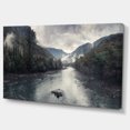 thumbnail image 3 of Design Art - Rivière de Montagne avec Brouillard et Pluie, 3 of 4