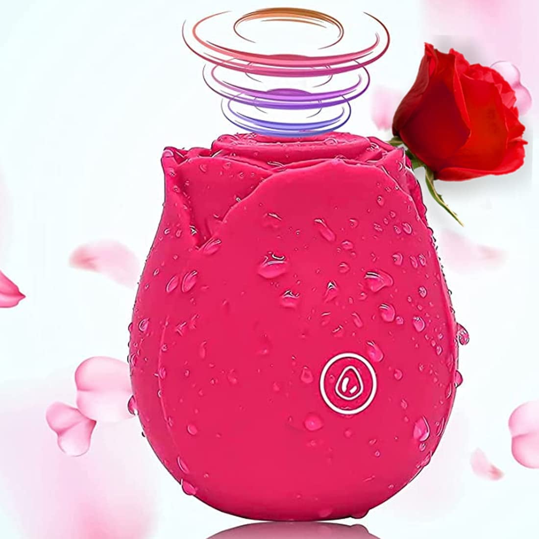 Clitoral Sucking Toy, 2 in 1 Clitoral Licking & Vibrating Vibrator, Rechargeable Clitoris Stimulator with 7 Licktion Patterns Vibration, Adult Sex Toys for Women Couples