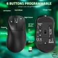 thumbnail image 5 of T700 Lightweight Wireless Gaming Mouse, 3-Mode Programmable, Ergonomic Design, Compact, Professional IC, USB Type-C Charging, Rechargeable Lithium Polymer Battery, Compatible with PC, Laptop, Mac, 5 of 9