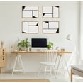 thumbnail image 7 of Kate and Laurel Sylvie Sleek Luxe Minimalist Black and White Abstract Framed Canvas Wall Art Set by The Creative Bunch Studio, 2 piece 18x24 Natural, Simple Minimal Art Set for Wall, 7 of 7