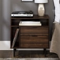 thumbnail image 3 of Lincoln Ensemble de Tables de Chevet de Chambre Moderne en Noyer Foncé, 3 of 10