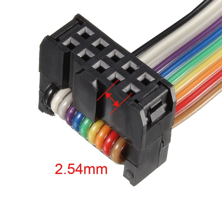 Hilitchi IDC Rainbow Color Flat Ribbon Cable-10 wire (15ft)