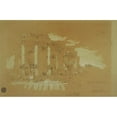 thumbnail image 2 of Frederic Edwin Church 14x11 Gold Ornate Wood Frame and Double Matted Museum Art Print Titled - Temple at Mismiyeh, Syria (1868), 2 of 4