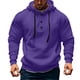 thumbnail image 1 of Dolkfu Sudadera con capucha de botón delantera para hombre, sudadera de color sólido con cordón, streetwear de manga larga para hombre XL, 1 of 5