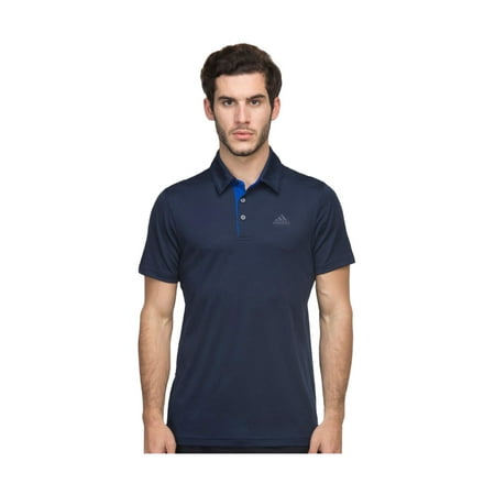 Adidas Men's  Tennis Challenger Conavy/Croyal Blue Polo Shirt (Best Fitting Mens Polos)