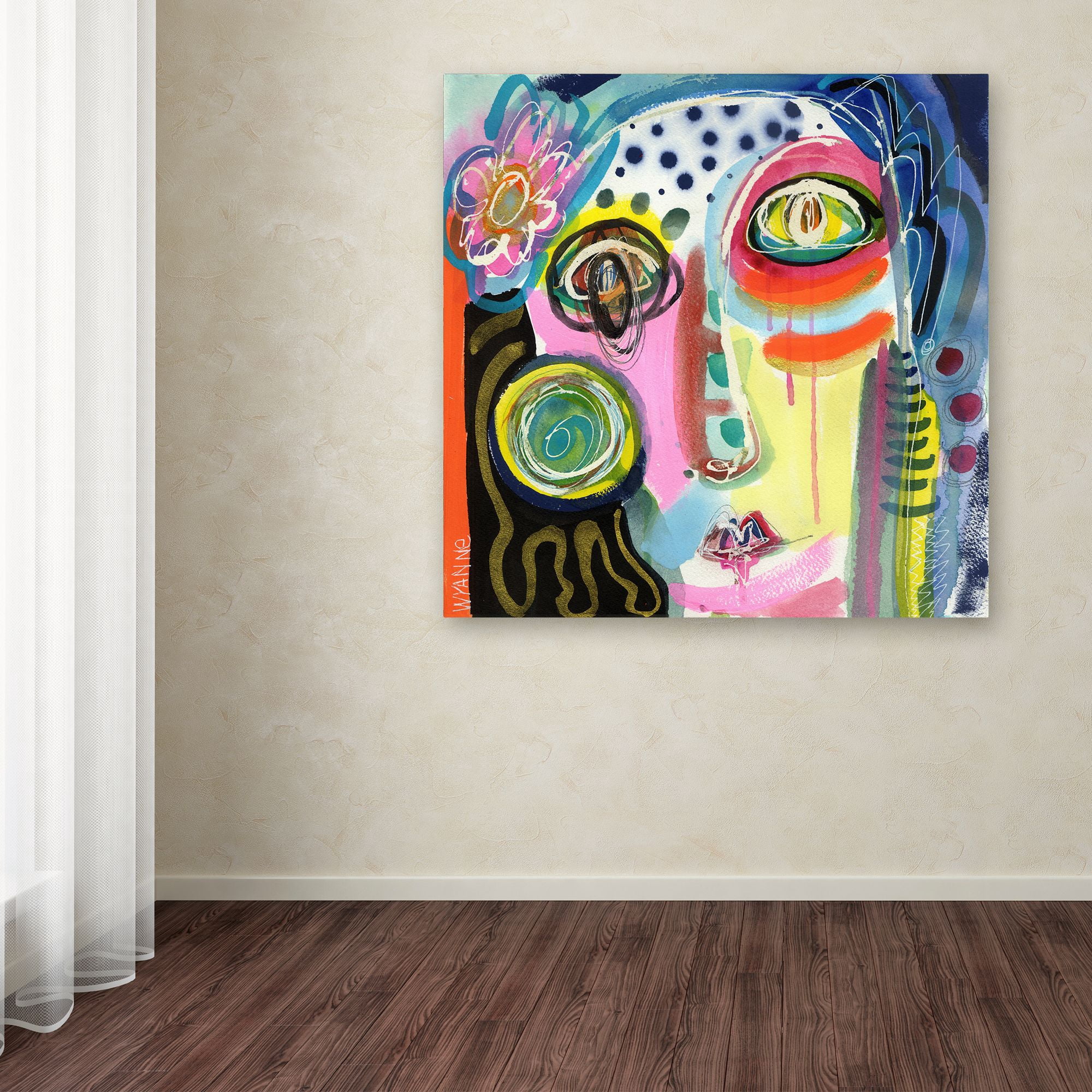 Trademark Fine Art 'Pull Yourself Up By Your Bootstraps' Canvas Art by Wyanne