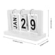 thumbnail image 2 of Calendario de escritorio de madera, calendario perpetuo, calendario retro, calendario de escritorio, adorno, 2 of 7