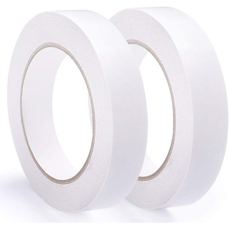2 Rolls 1 Inch Double Sided Tape (1-Inch x 30 Yards per Roll), Permanent  Clear Double-Sided Adhesive Scotch Tape for DIY Arts, Crafts, Scrapbook,  Photos Display ect (1 Inch x 60 Yards Total) 