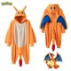 thumbnail image 1 of Mono de Cosplay de Pokémon Charizard para niños, disfraz de Halloween, regalo de Navidad, Pijama de cuerpo completo de dragón, Pijama de lana de una pieza, 1 of 3