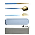 thumbnail image 5 of Chopsticks Spoon Set Stainless Steel Portable Mirror Polishing Anti-slip Tableware Child Fork Flatware Case, 5 of 5