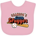 thumbnail image 3 of Inktastic Grandpa's Little Slugger Boys or Girls Baby Bib, 3 of 4