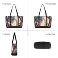 thumbnail image 6 of FORMRS Canvas Laptop Tote Bag for Women with 15.6" Computer Compartments Shoulder Handbag, Baseball Pattern, 6 of 7