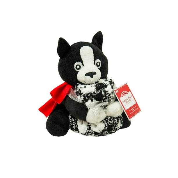 stuffed boston terrier dog