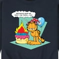 thumbnail image 3 of Garfield - Birthday's Make Me Old - Men's Crew Neck Fleece Pullover, 3 of 5