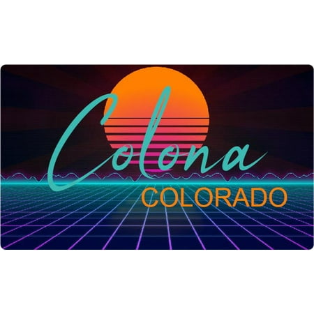 

Colona Colorado 4 X 2.25-Inch Fridge Magnet Retro Neon Design