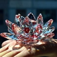 thumbnail image 2 of Artificial Quartz Crystal Lotus Flower Figurine Wedding Party Decor Souvenir, 2 of 6
