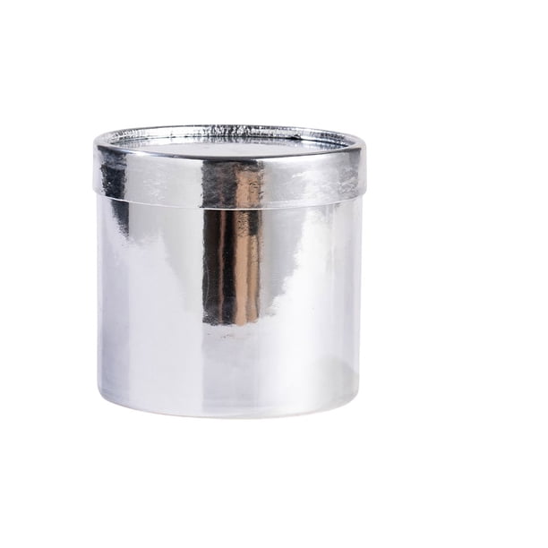 Caja de cartón rosa para fiestas con tapas, Cubo de flores, regalo, embalaje presente, asidero redondo, adornos de almacenamiento para fiestas Almacenamiento y organización del hogar Plata Billuyoard HA081903-06