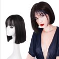 thumbnail image 3 of Peluca femenina estilo europeo y americano moda fibra química tocado femenino Bobo peluca femenina, 3 of 4