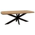 thumbnail image 5 of Moti Logan Dining Table in Natural Finish with Iron Legs, 5 of 5
